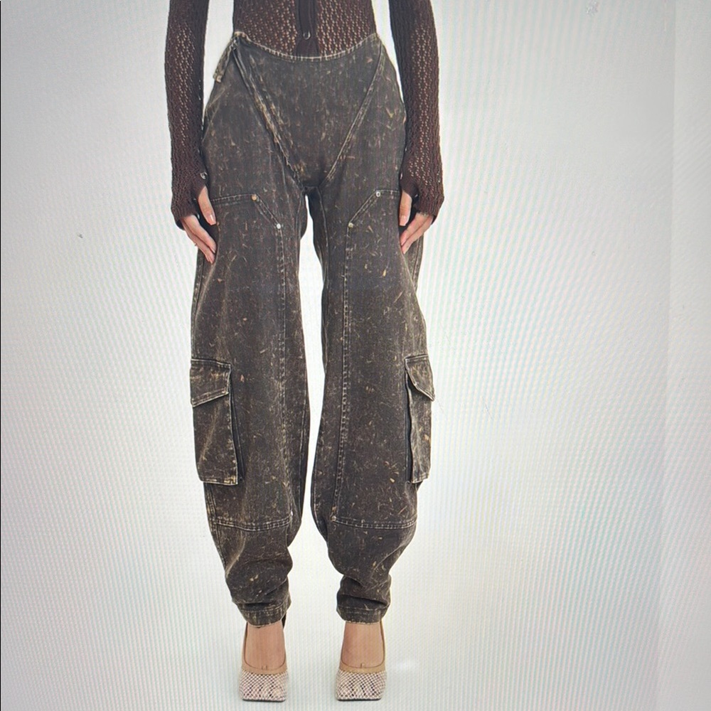 Women's Brown Cargo Pants